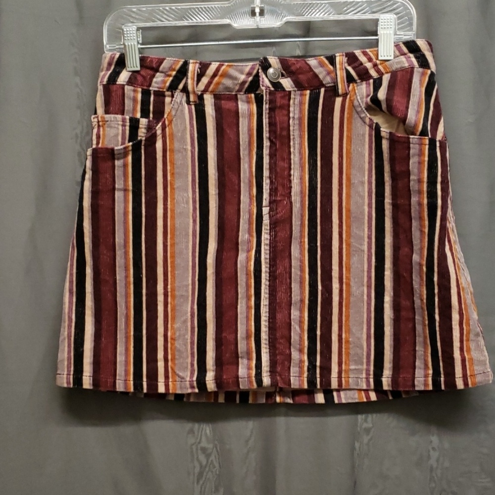 Wild Fable Striped Corduroy Mini Skirt